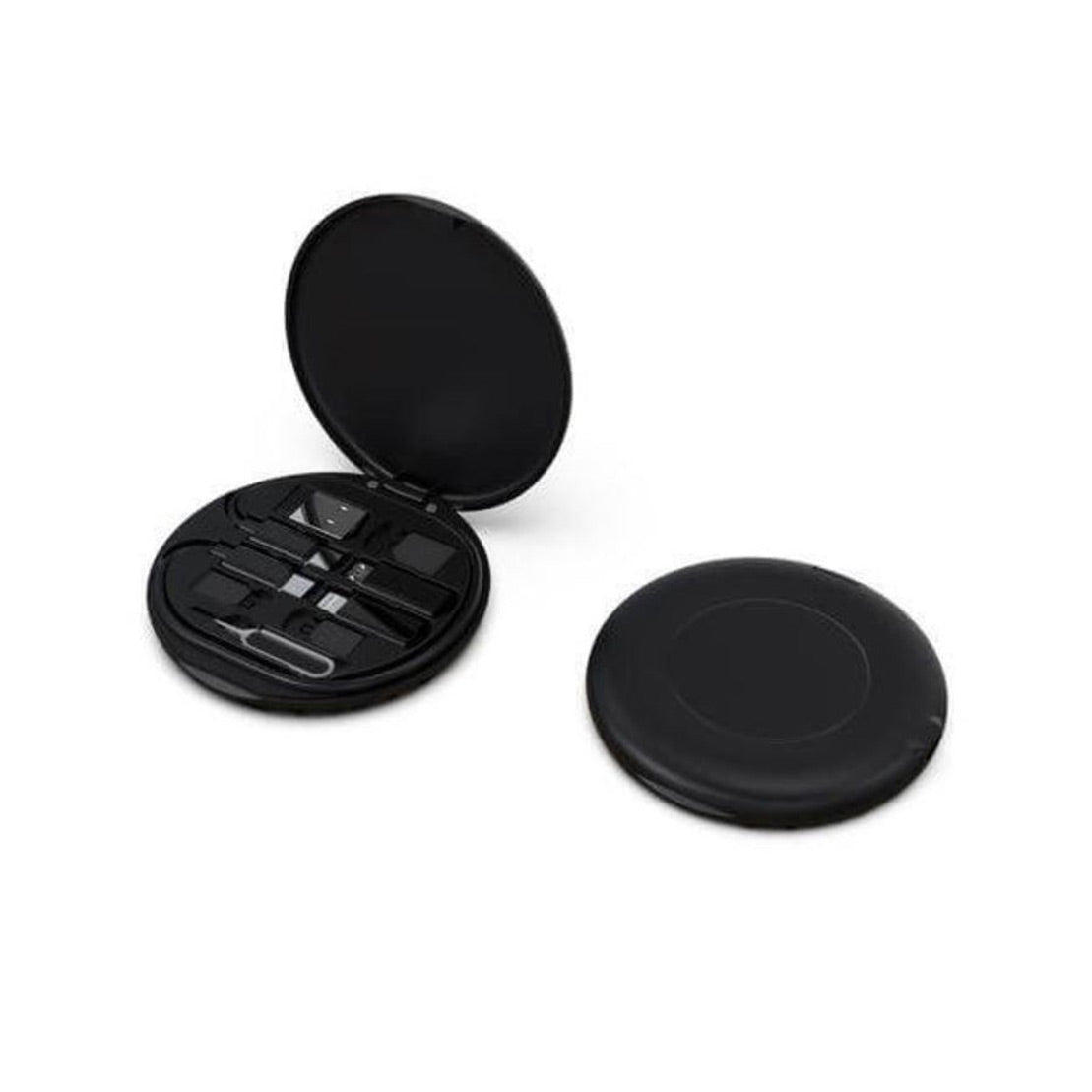 Recycled 15W wireless Charger Multi-Cable Set Black