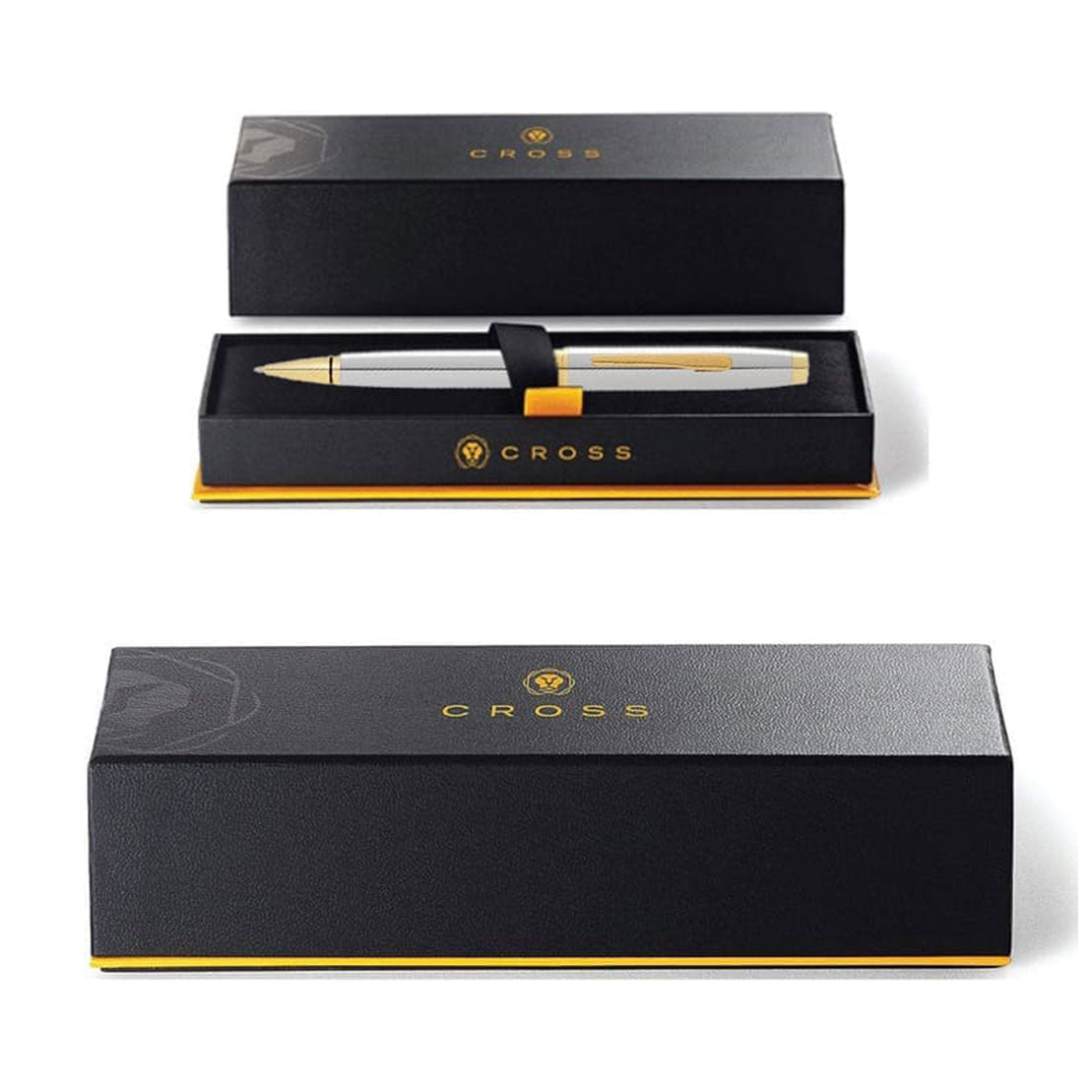 Cross Coventry Polished Chrome with Gold Tone Ballpoint Pen