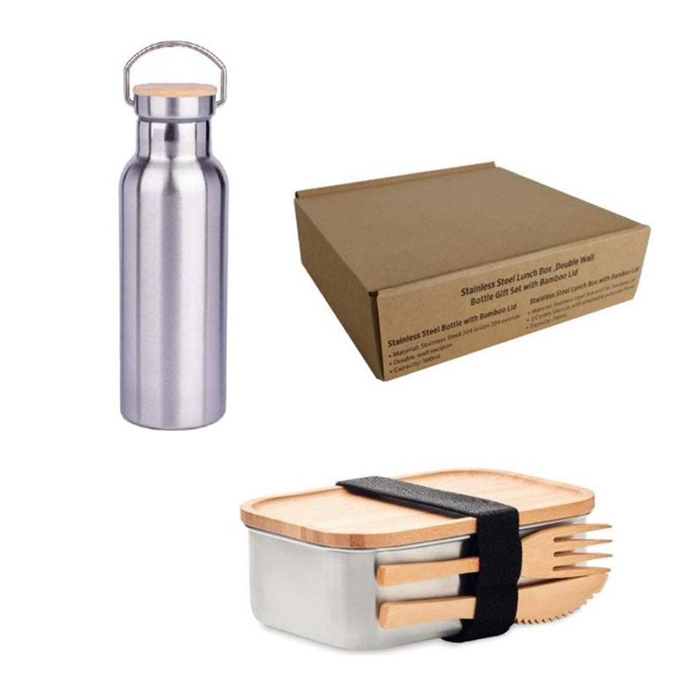 Set of Lunch Box and Vacuum Bottle