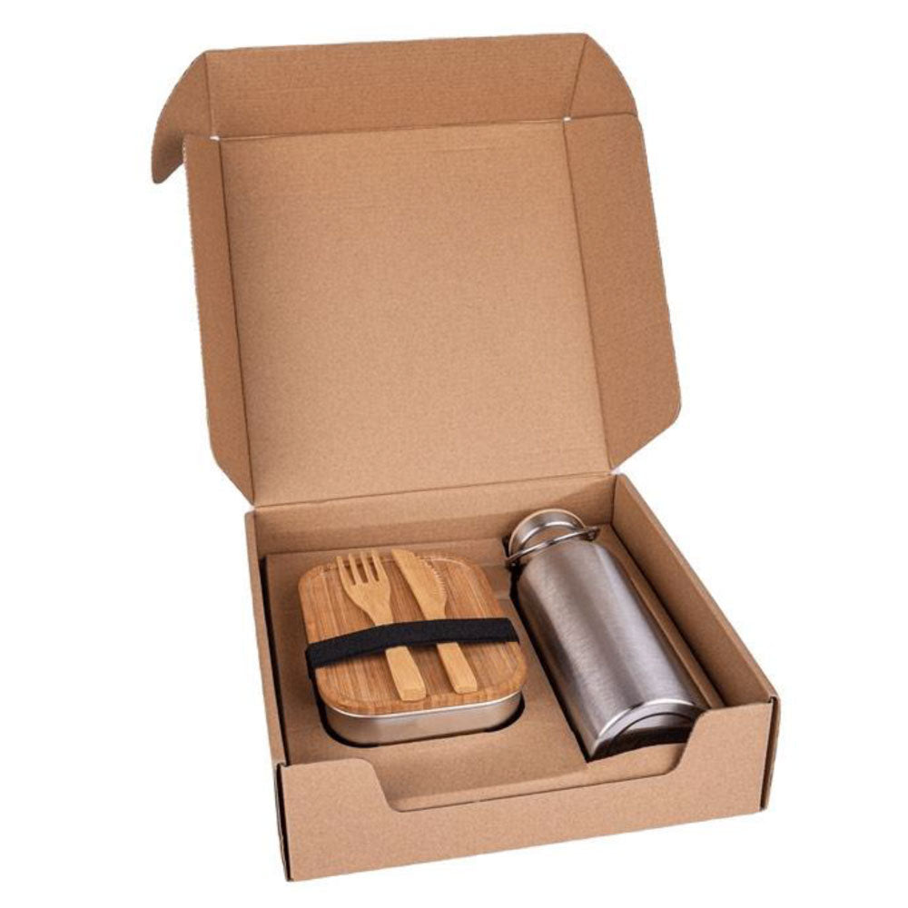 Set of Lunch Box and Vacuum Bottle