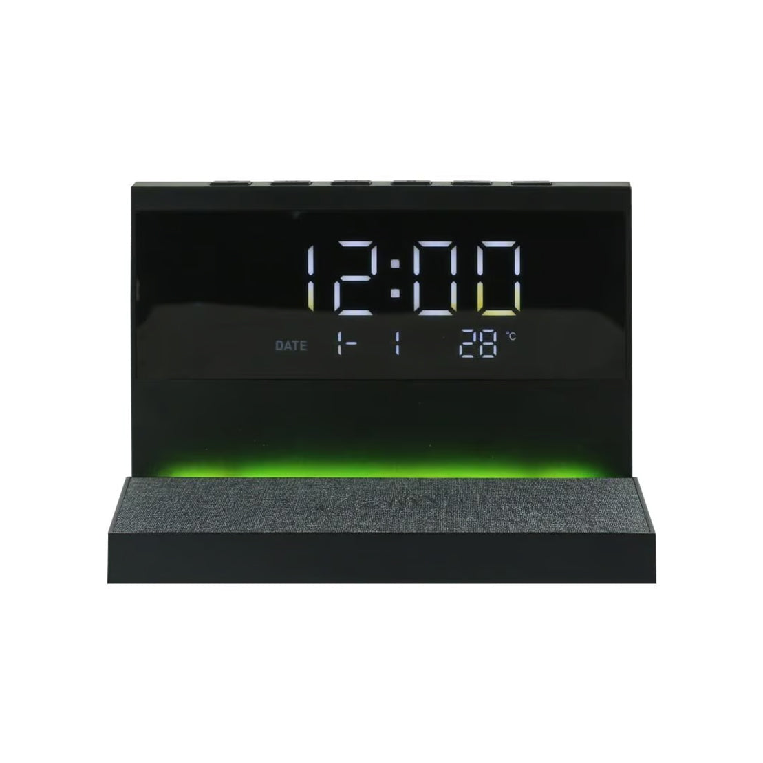 Alarm Clock, 15W Wireless Charger & Night Light