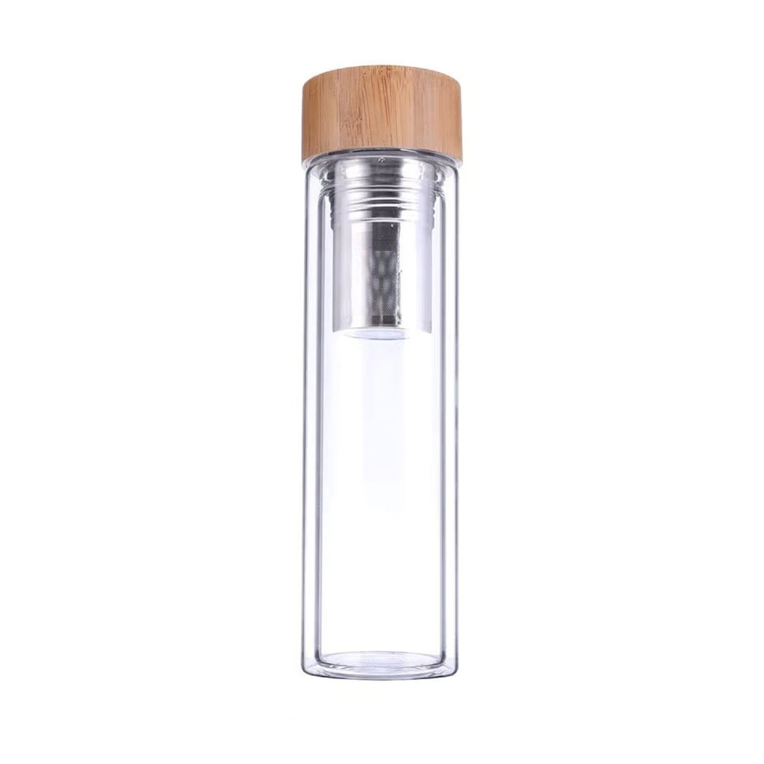 Glass and Bamboo Flask