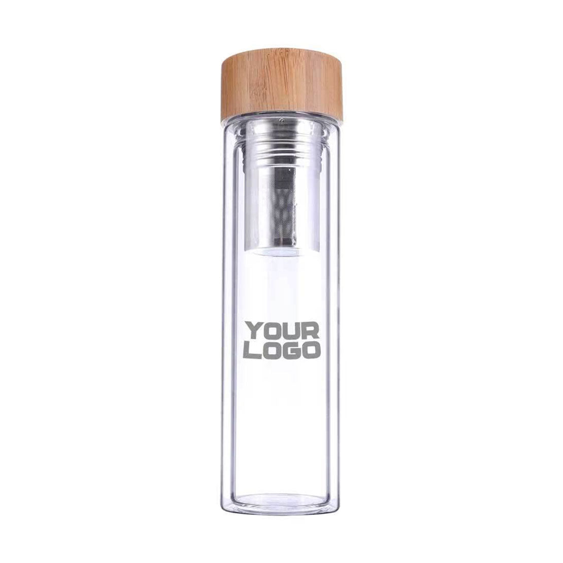 Glass and Bamboo Flask