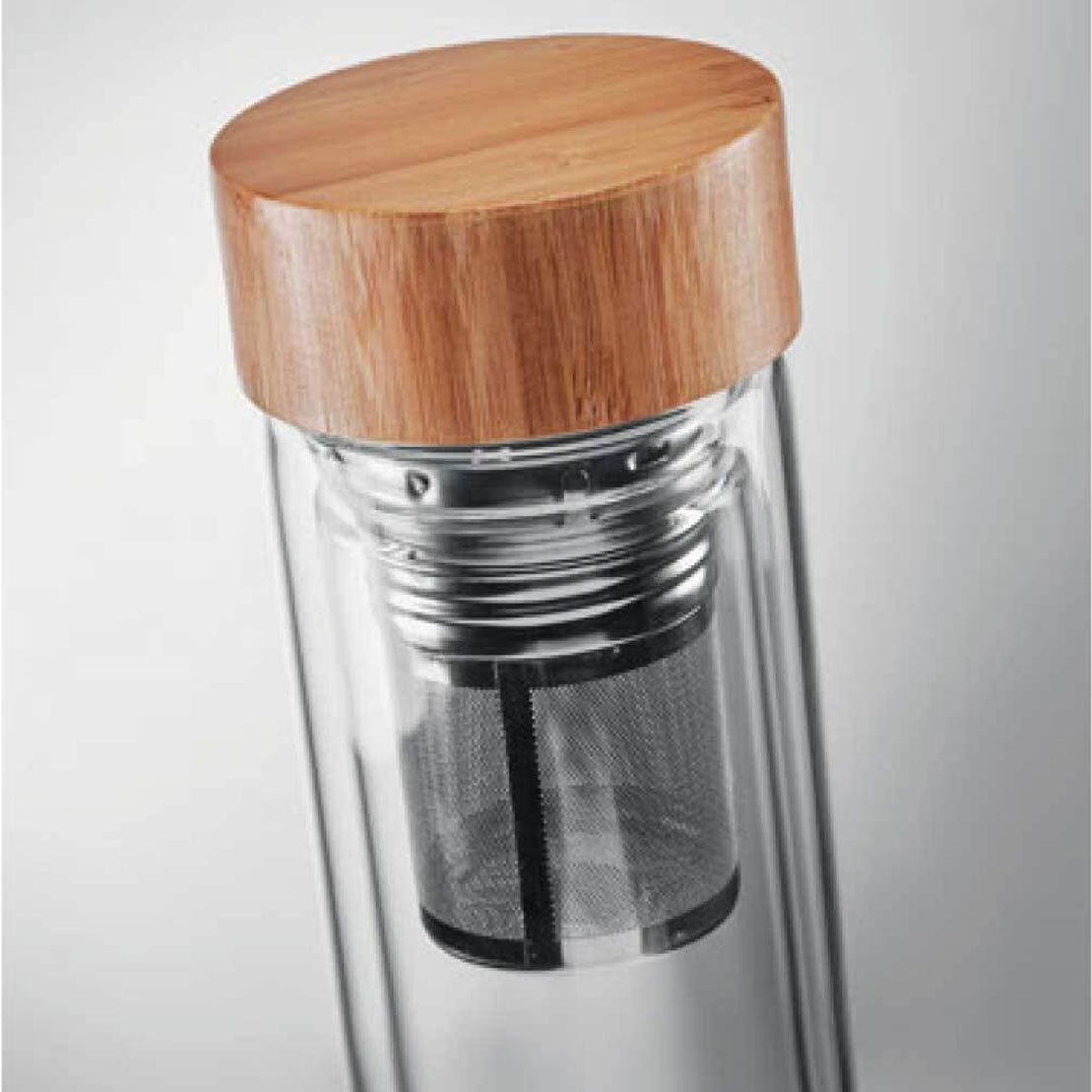 Glass and Bamboo Flask