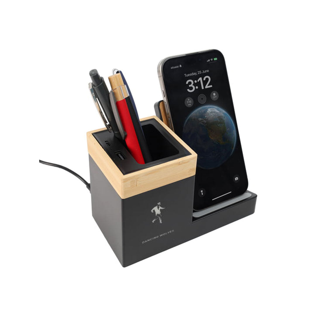 PH - Pen Holder Charger Bamboo