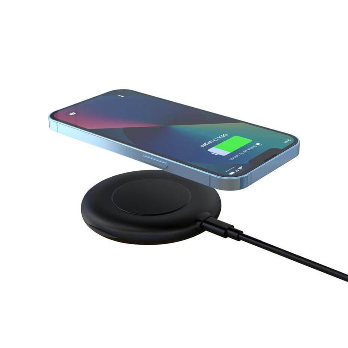 Recycled 15W wireless Charger Multi-Cable Set Black