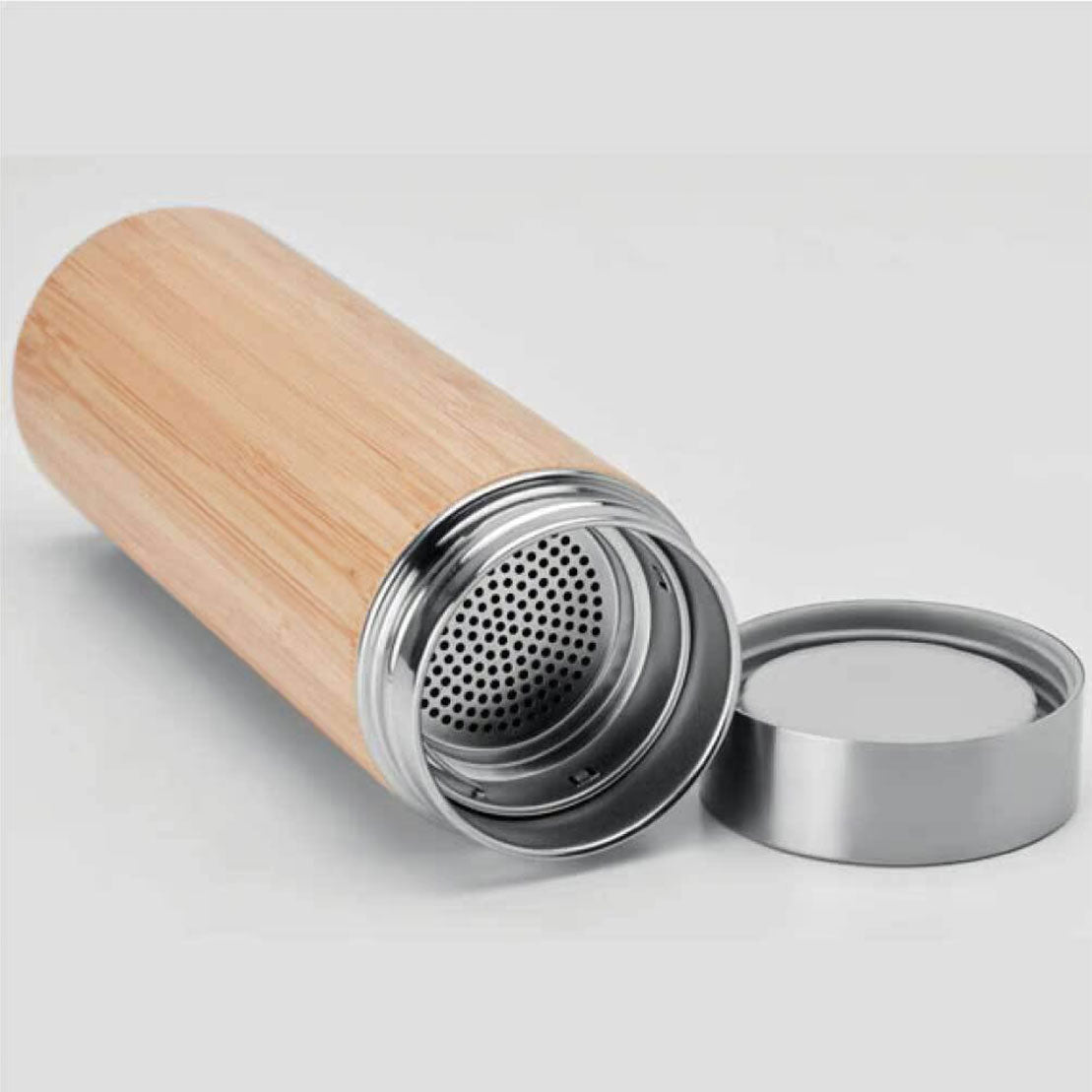 Stainless Steel Bamboo Flask