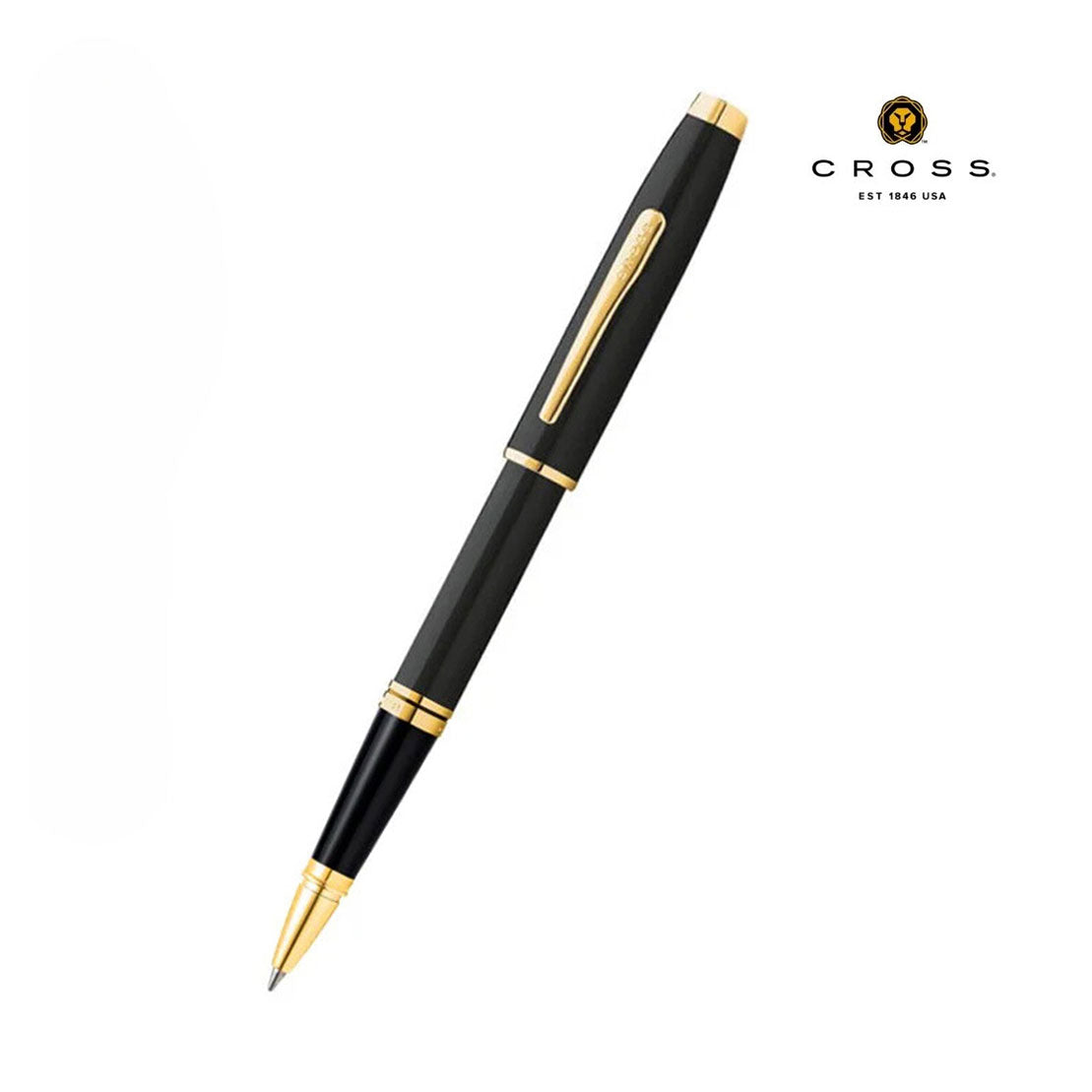 cross-classic-black lacquer-with-gold-tone-rollerball pen