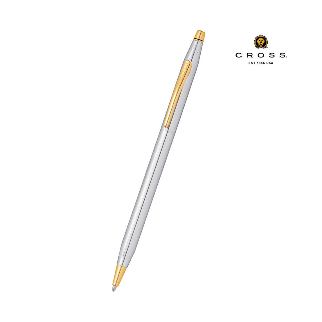 Cross Classic Century® Medalist® Chrome with 23KT Gold Plated Appointments Ballpoint Pen