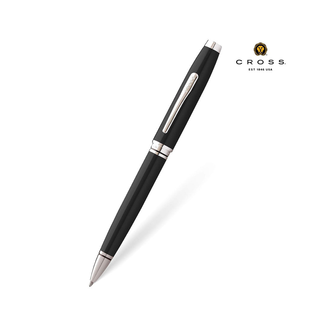 Cross Coventry Black Lacquer with Polished Chrome Appointments Ballpoint Pen