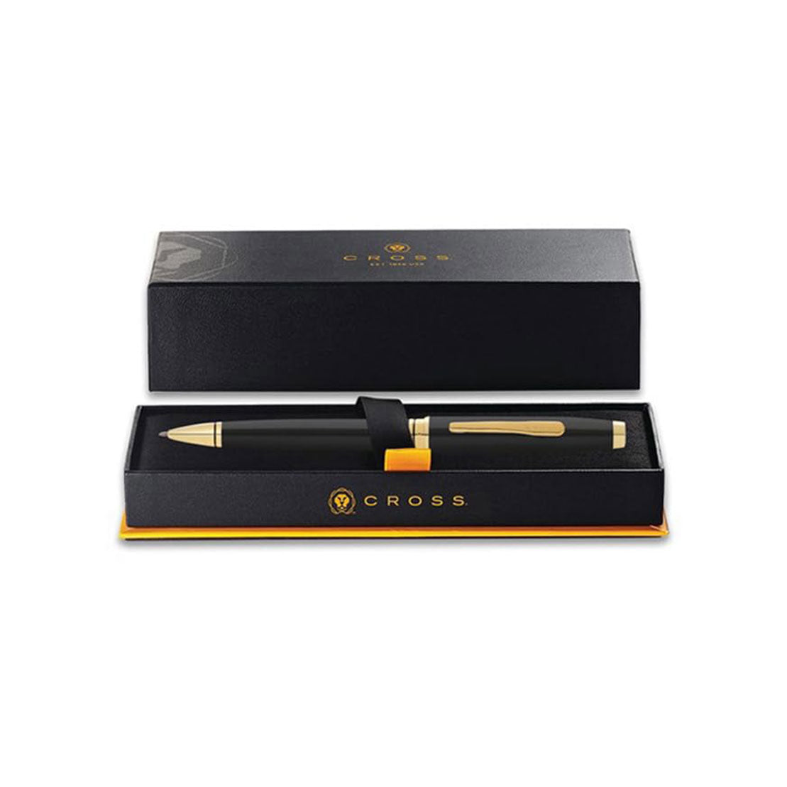 Cross Coventry Classic Black Lacquer with Gold Tone Appointments Ballpoint Pen