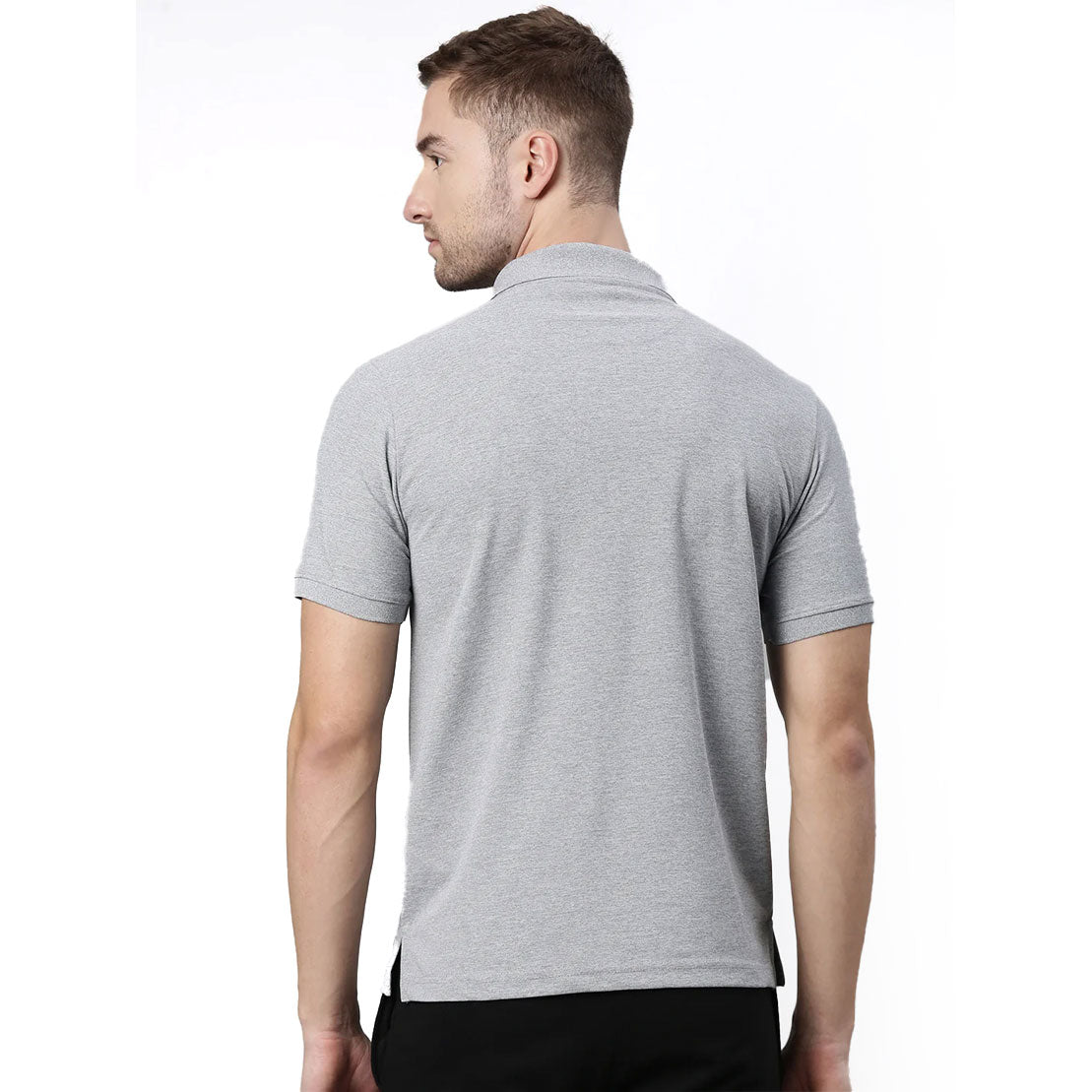 Euroblair Polo T Shirt - Grey Light Melange