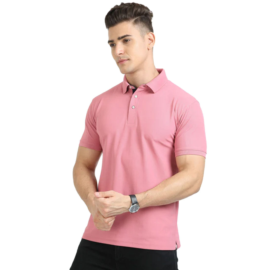 Euroblair Polo T shirt -Heather Rose