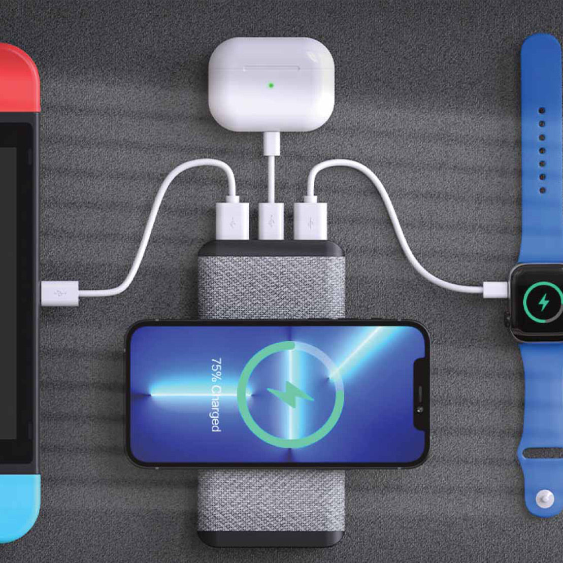 Fast Wireless Powerbank 15W 10K mAh Light Up Logo