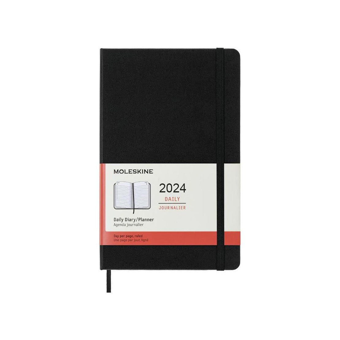 Moleskine 2024 Daily 12M Planner Hard Cover Large