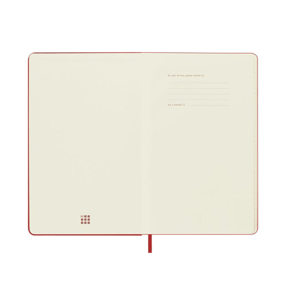 Moleskine Classic Large Ruled Hard Cover Notebook - Scarlet Red