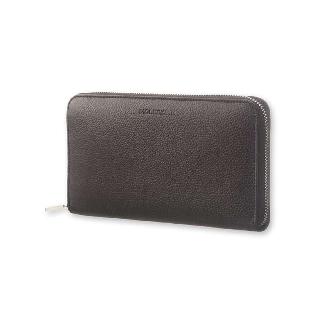 Moleskine Lineage Genuine Leather Zippered Wallet Black