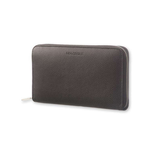 Moleskine Lineage Genuine Leather Zippered Wallet Black