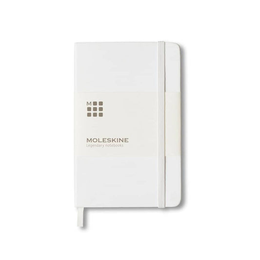 Moleskine Pocket Notebook Hard Cover Ruled White