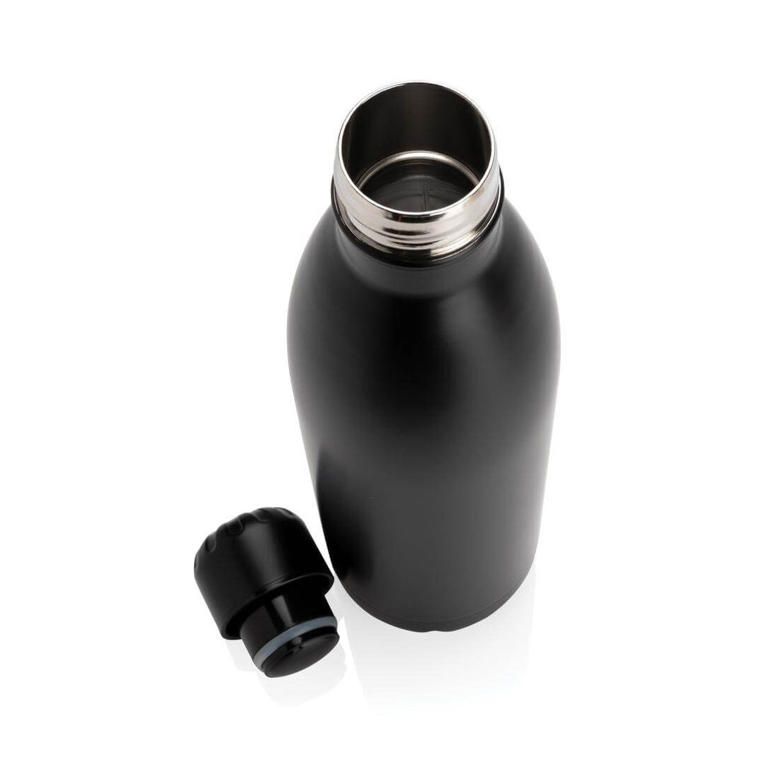Soft Touch Insulated Water Bottle - Black